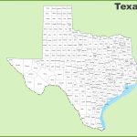 Texas County Map   Texas Map With County Lines