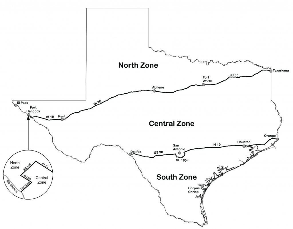 Texas Dove Hunters Association - Tpwd - Texas Hunting Zones Map