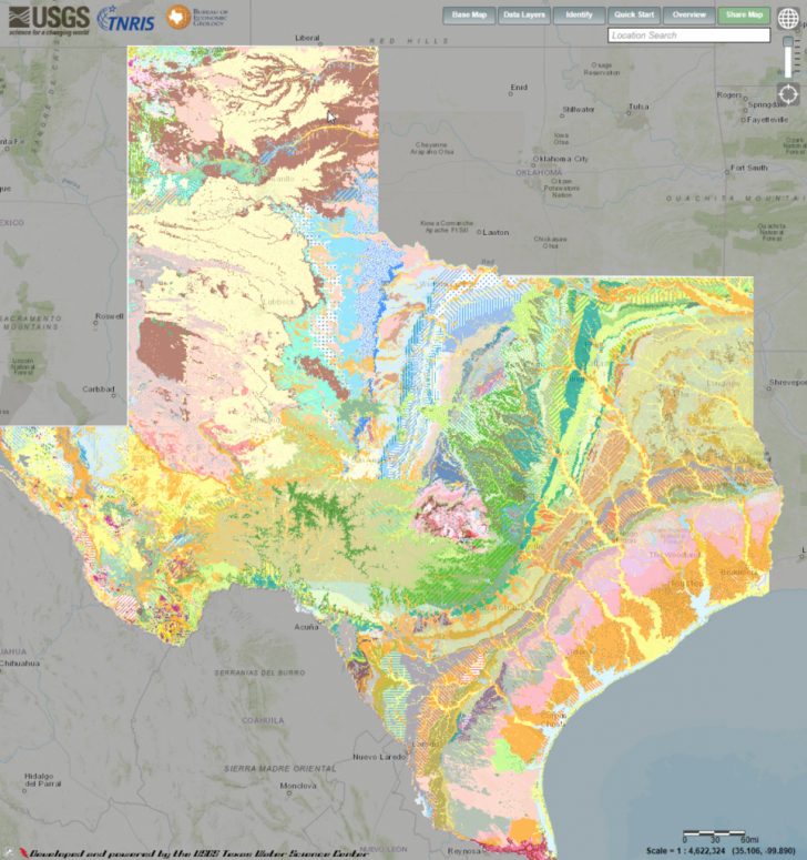 Texas Geology Web Map Viewer - Texas Geological Survey Maps | Printable