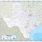 Texas Highway Wall Map   Maps   Rand Mcnally Texas Road Map