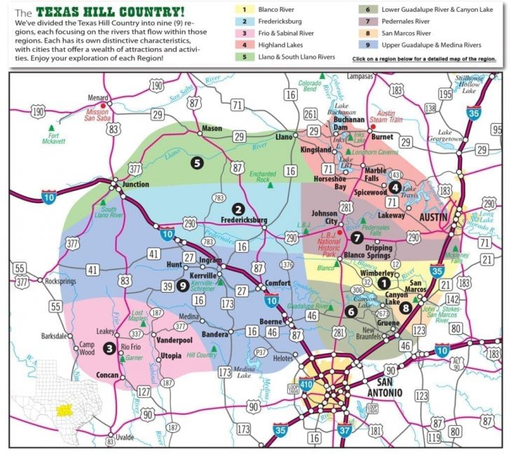 Map Of Central Texas Cities