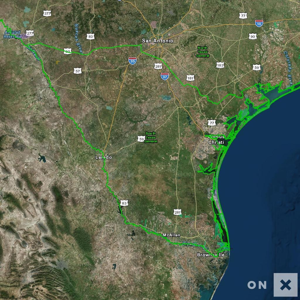 Texas Hunt Zone South Texas General Whitetail Deer - Texas Hunting Map