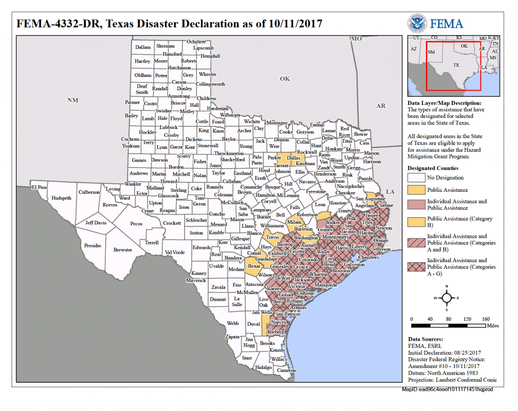 Texas Hurricane Harvey (Dr-4332) | Fema.gov - Texas Property Map