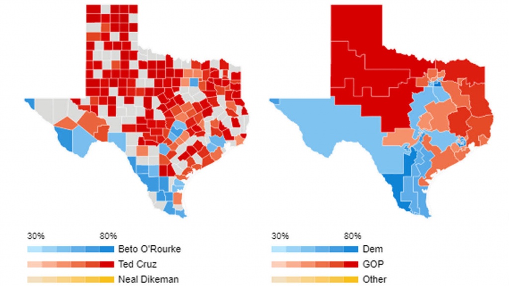 Texas Live Voting Resultscounty, Precinct - Nbc 5 Dallas-Fort Worth - Beto For Texas Map