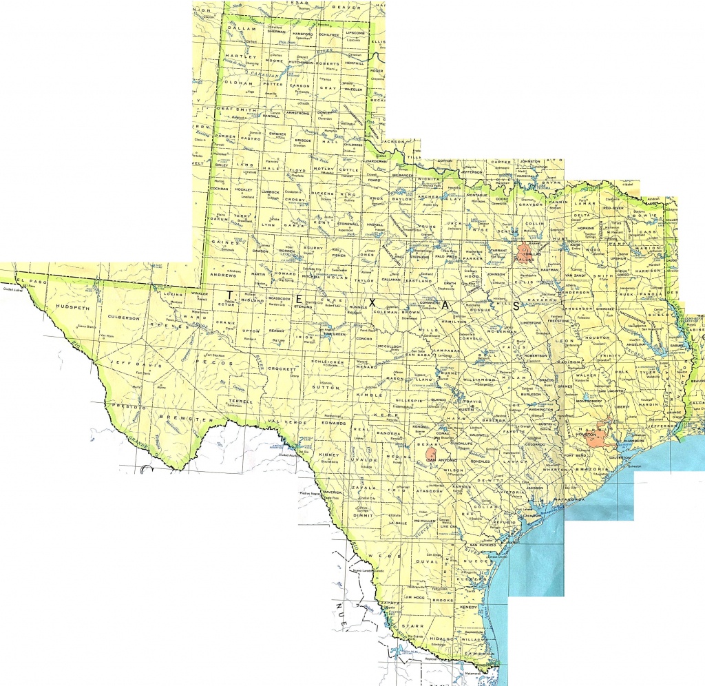 Texas Maps - Perry-Castañeda Map Collection - Ut Library Online - Texas State Map With Counties