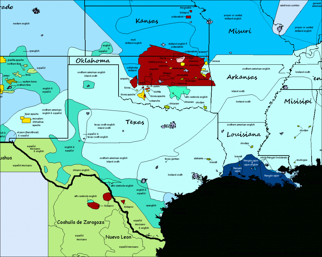 Texas, Oklahoma, Kansas, Missouri, Louisiana, Mississipi &amp;amp; Arkansas - Map Of Texas And Arkansas