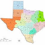 Texas Railroad Commission Districts, And Oil And Gas Map Of Texas |   Texas District Map