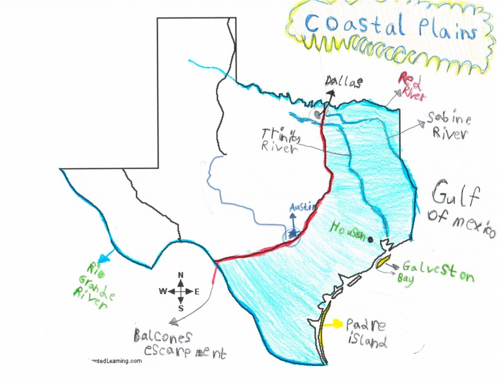 Map Coastal Texas Printable Maps