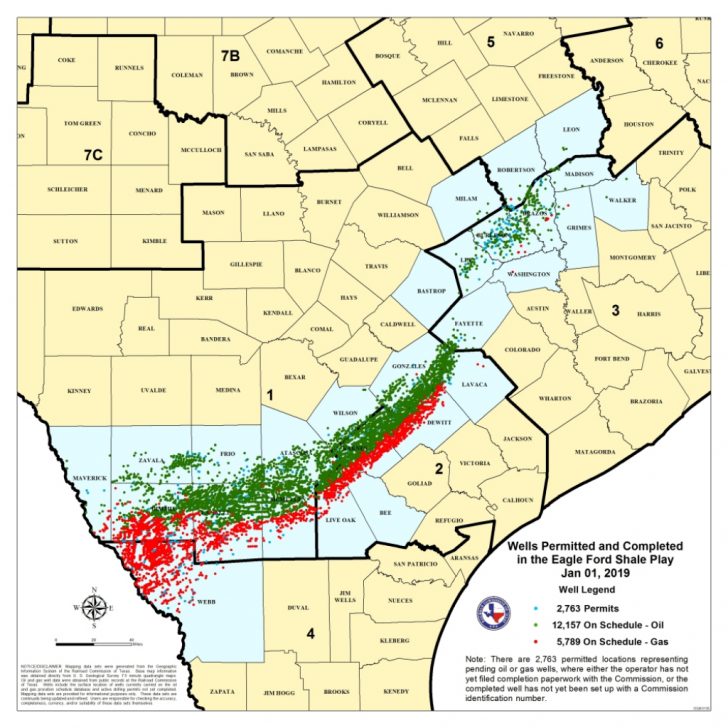 Texas Railroad Commission Drilling Permits Map