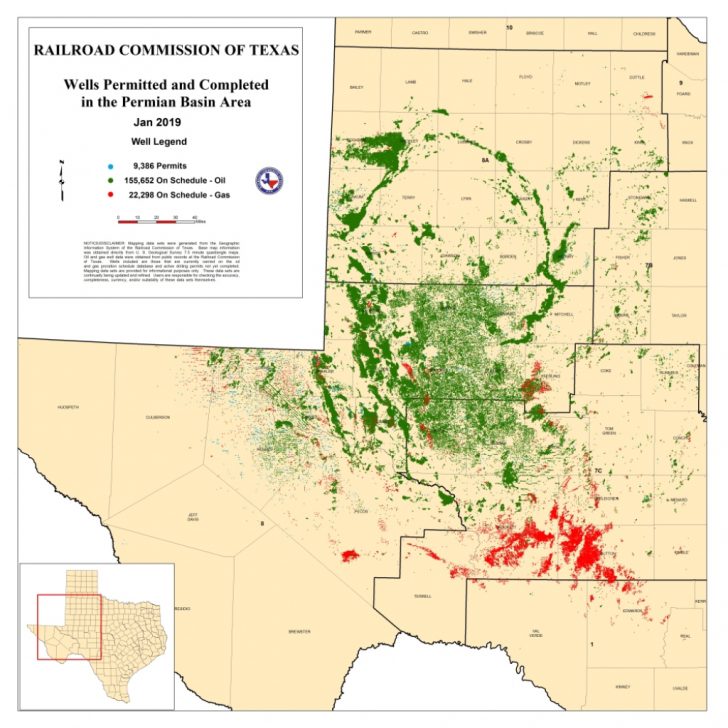 Map Of Drilling Rigs In Texas