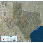 Texas Satellite Wall Map   Maps   Texas County Wall Map