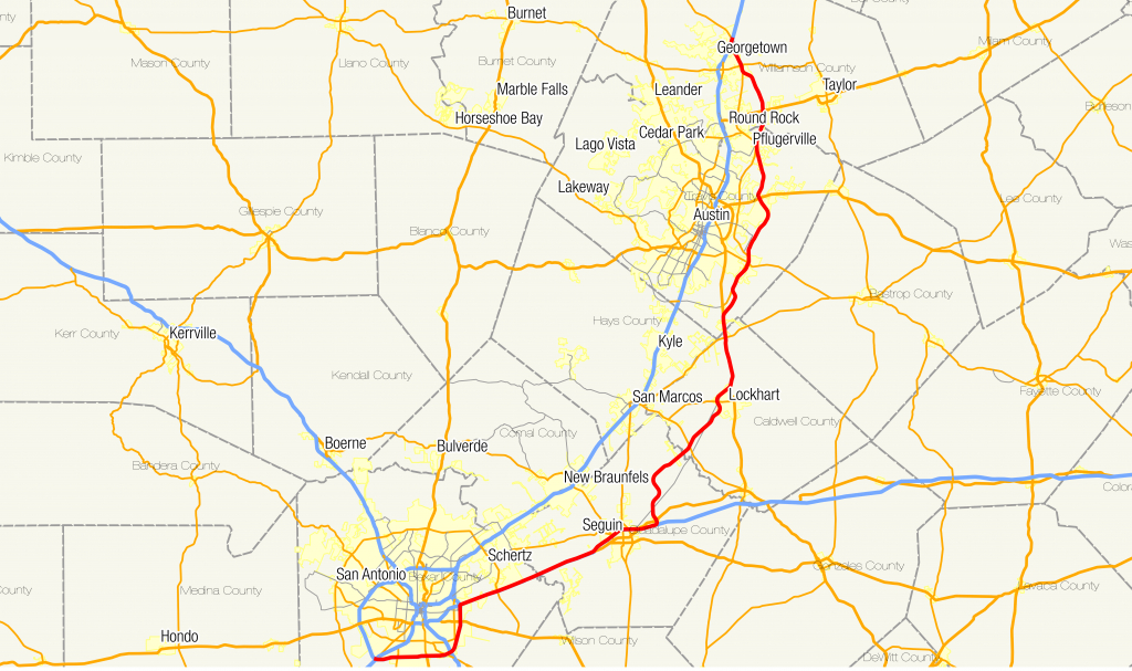 Texas State Highway 130 - Wikipedia - Round Top Texas Map