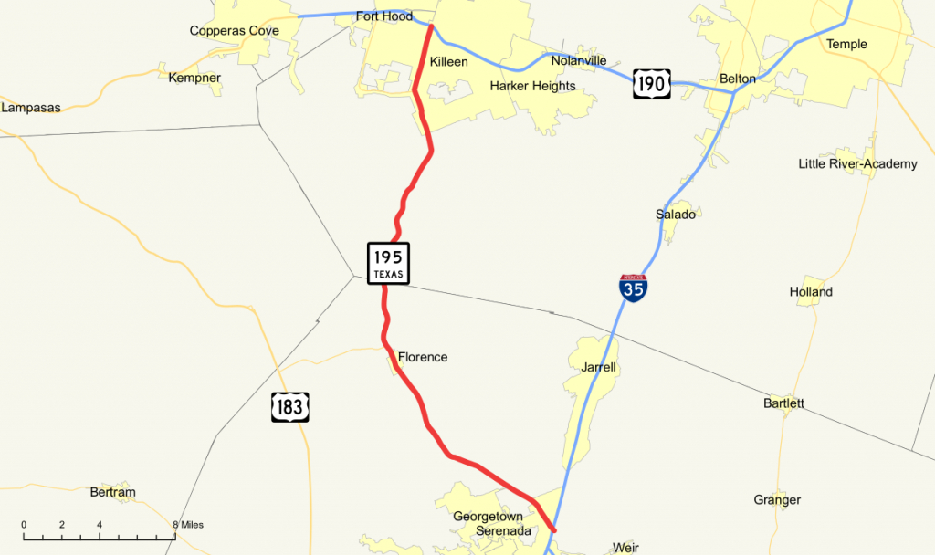 Texas State Highway 195 - Wikipedia - Fort Hood Texas Map