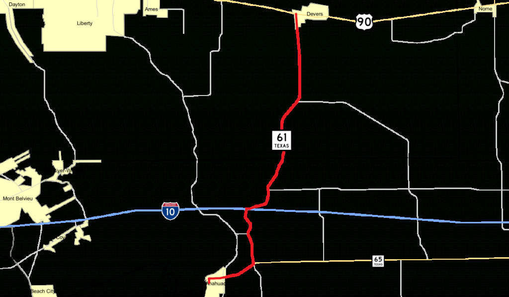 Texas State Highway 61 - Wikipedia - Winnie Texas Map