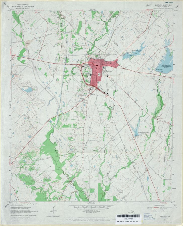 Kaufman Texas Map