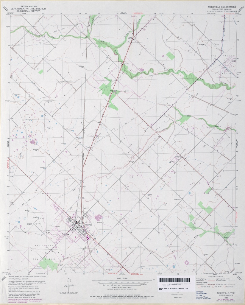 Texas Topographic Maps - Perry-Castañeda Map Collection - Ut Library - Topographic Map Of Fort Bend County Texas