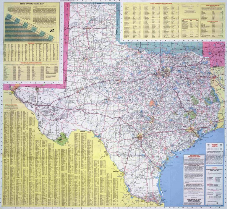 Texas Travel Maps - Travel Texas Map | Printable Maps