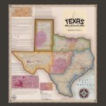 Texas Wine Country Map, Appellations & Wineries   Framed   Vinmaps®   Texas Wine Country Map