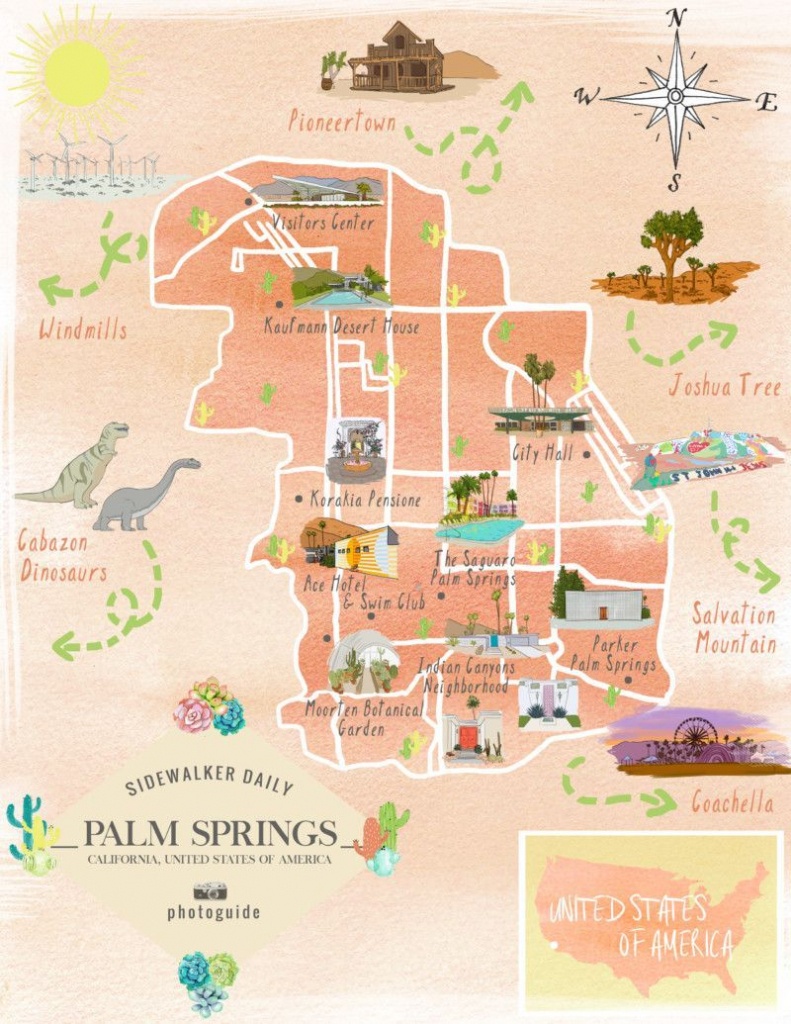 The 37 Best Places To Take Pictures In Palm Springs | Palm Springs - Map Of California Showing Palm Springs