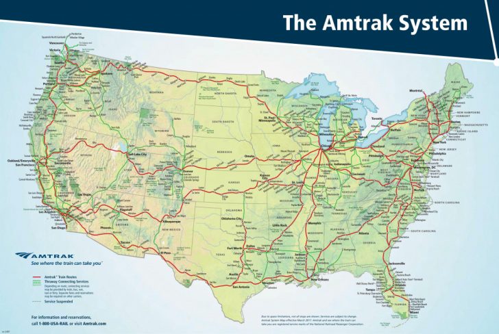 The Amtrak System Map : Mapporn - Amtrak Florida Map - Printable Maps