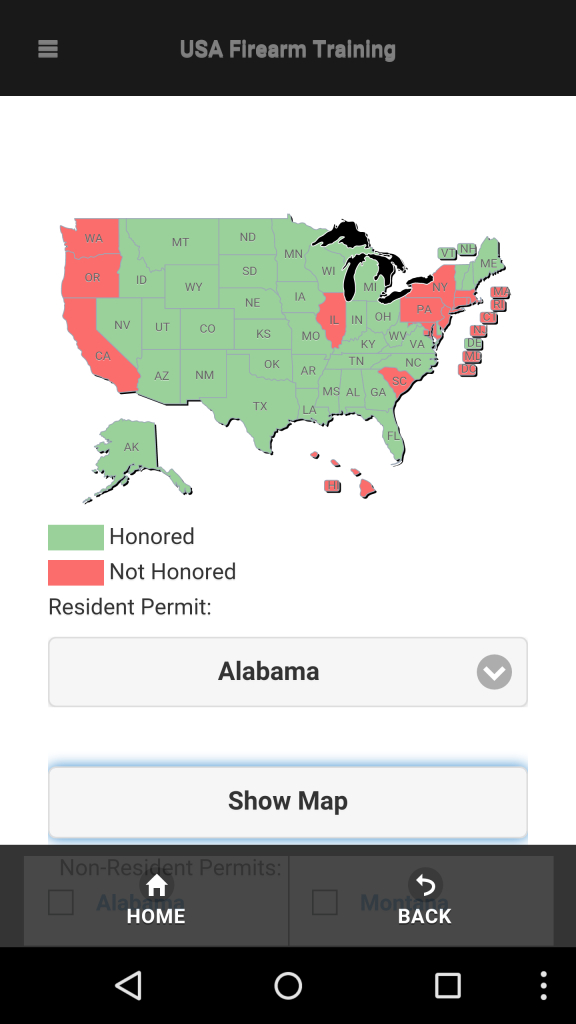 The Best App For Concealed Carry Reciprocity Maps | Concealed Carry Inc - Texas Chl Reciprocity Map 2017