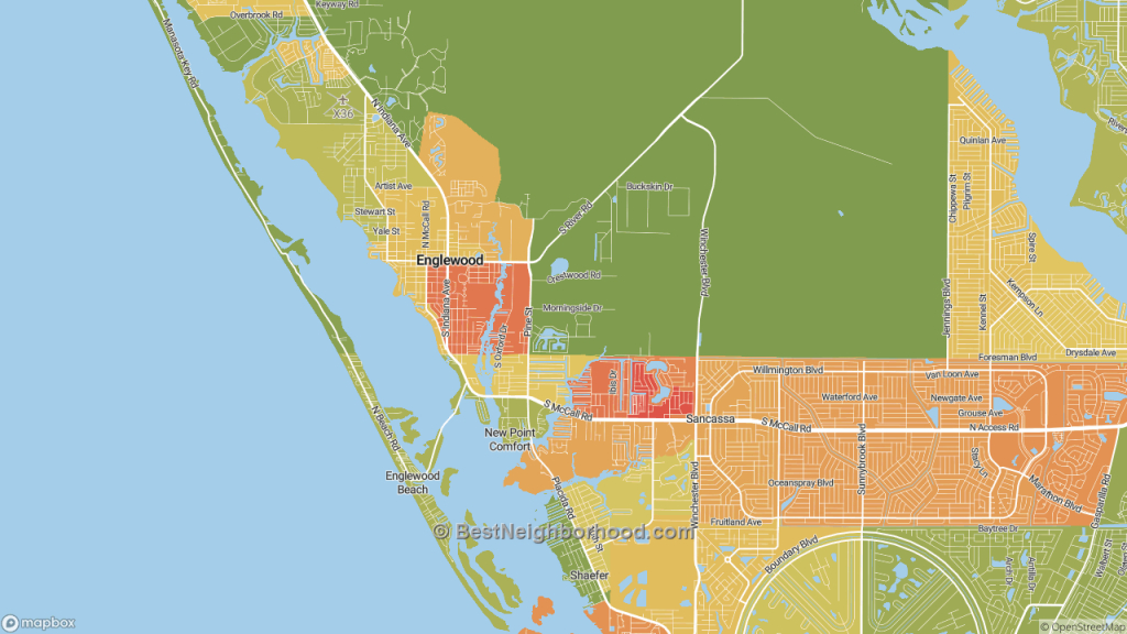 The Best Neighborhoods In Englewood, Flhome Value - Englewood Florida Map