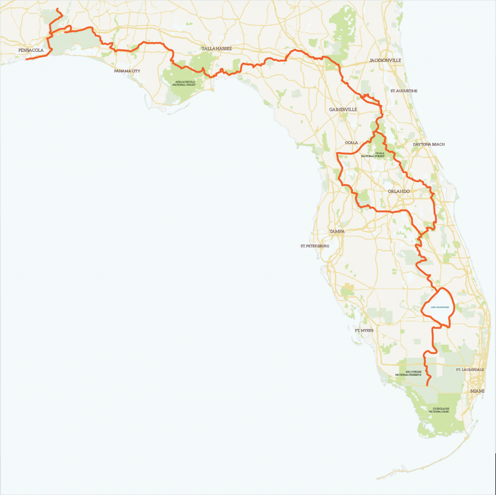 The Florida Trailregion | Florida Trail Association - Florida Trail Map
