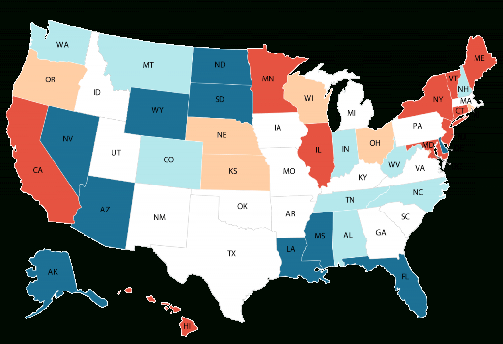The Kiplinger Tax Map: Guide To State Income Taxes, State Sales - Texas Sales Tax Map