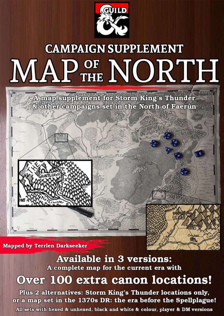 The North Campaign Map - Dungeon Masters Guild | Dungeon Masters Guild - Storm King&amp;amp;#039;s Thunder Printable Maps