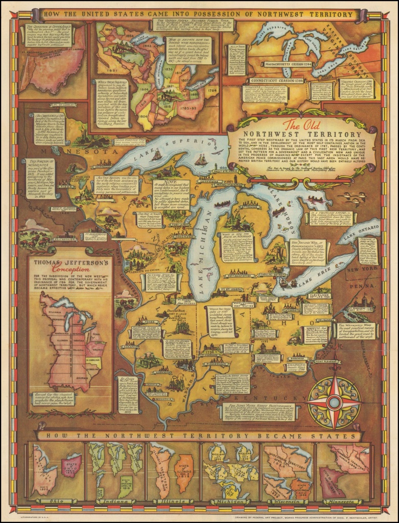 The Old Northwest Territory Map Maker: Fred Rentscher / Federal Art - Printable Map Maker