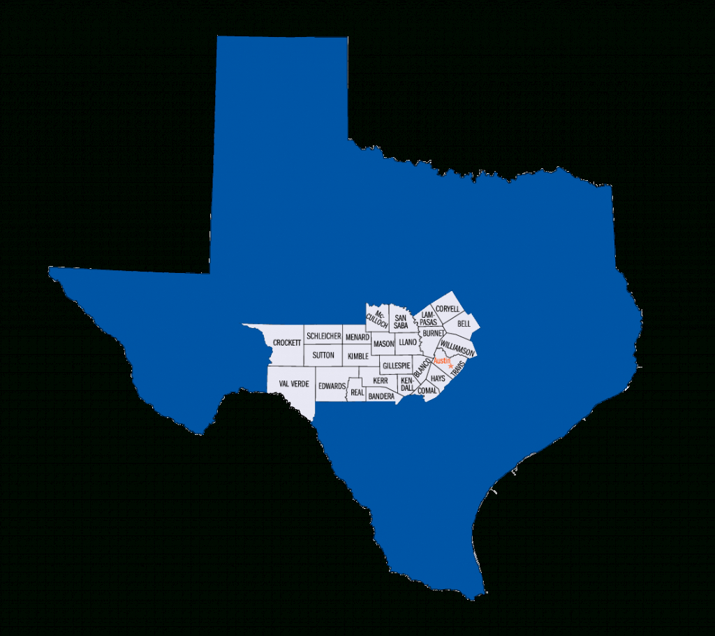 The Seven Regions Of Texas: Hill Country - Texas Veterans Blog - Medium - Texas Hill Country Map