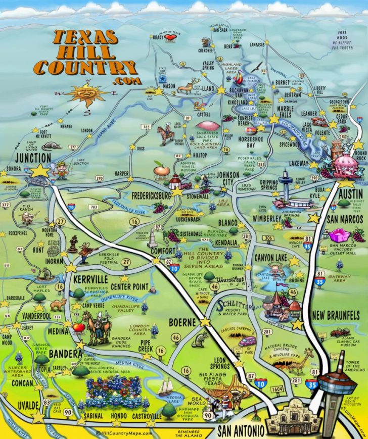 Texas Hill Country Map