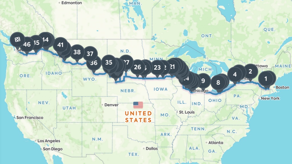The Ultimate Road Trip Guide To I-90, From Boston To Seattle - Wisconsin To Florida Road Trip Map