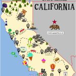 The Ultimate Road Trip Map Of Places To Visit In California | Drive   Highway One California Map