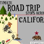 The Ultimate Road Trip Map Of Places To Visit In California   Hand   Road Trip California Map