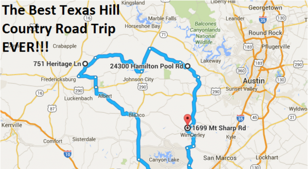 The Ultimate Texas Hill Country Road Trip Driving Map Of Texas Hill Country 