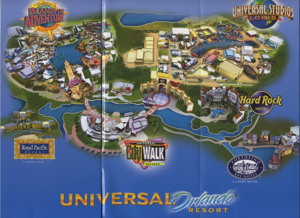 Theme Park Brochures Universal Orlando Resort - Theme Park Brochures - Universal Orlando Florida Map