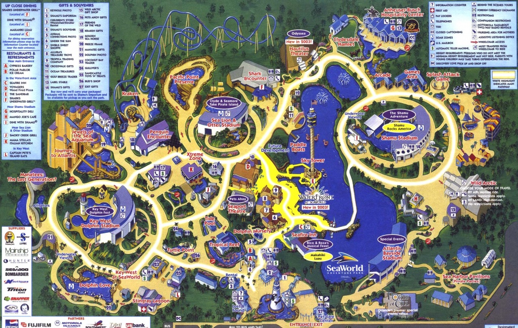 Theme Park Page - Park Map Archive - Orlando Florida Parks Map