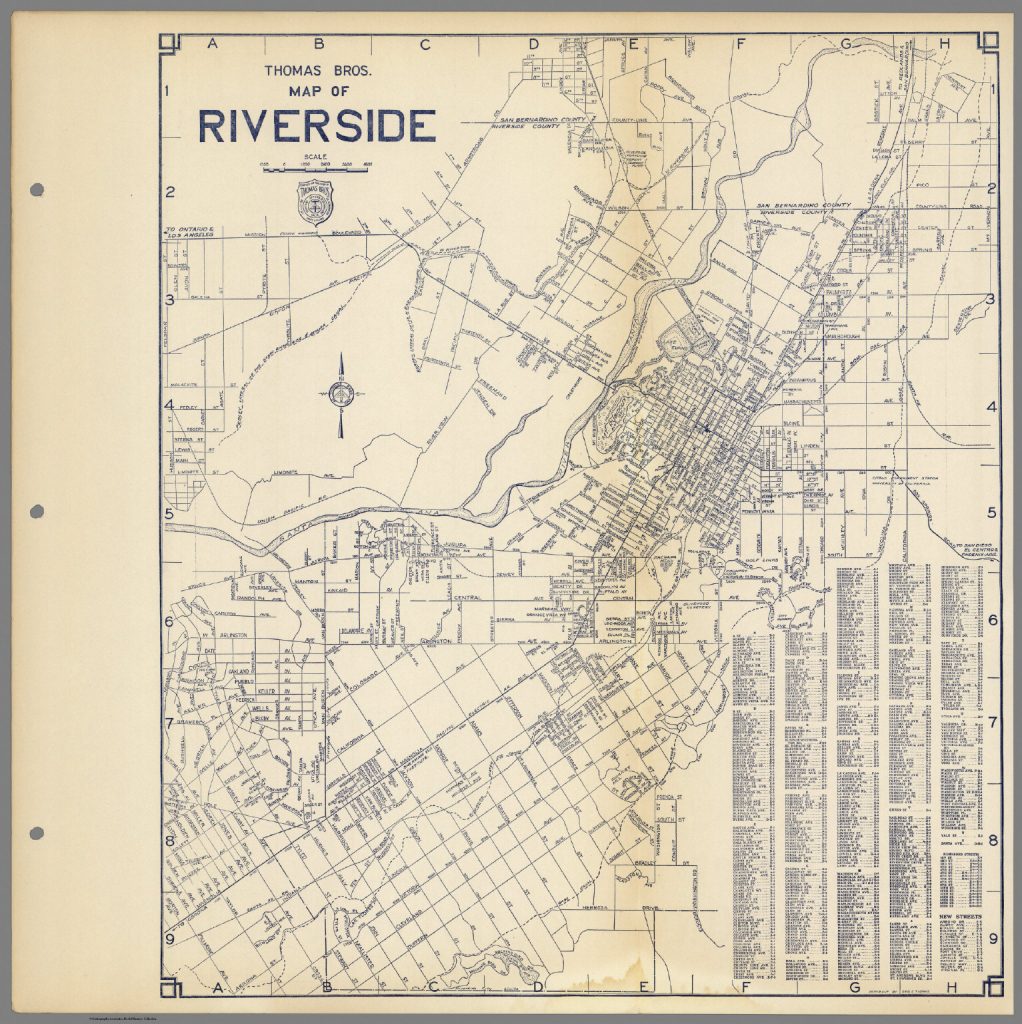 Thomas Bros Map Of Riverside California David Rumsey Historical Printable Map Of Riverside County 1022x1024 