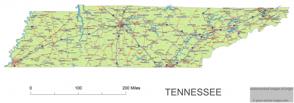 Printable Map Of Tennessee Counties - Printable Maps