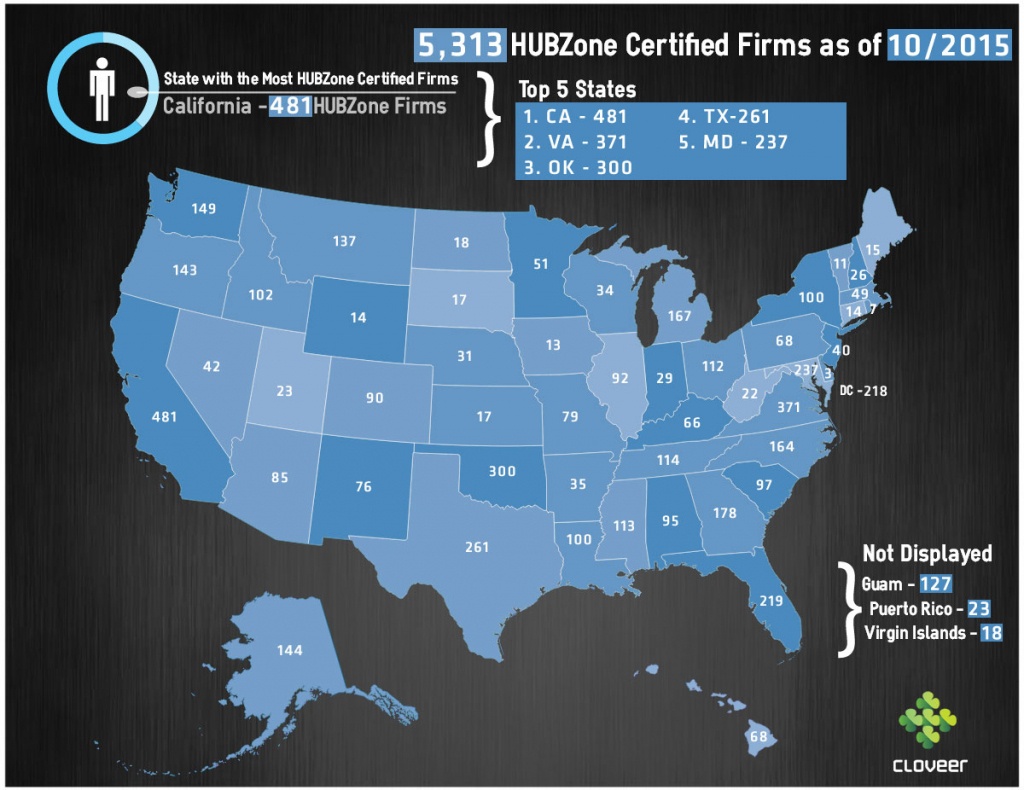 Top 5 States With Sba Hubzone Businesses – 8A Certification And - Hubzone Map California