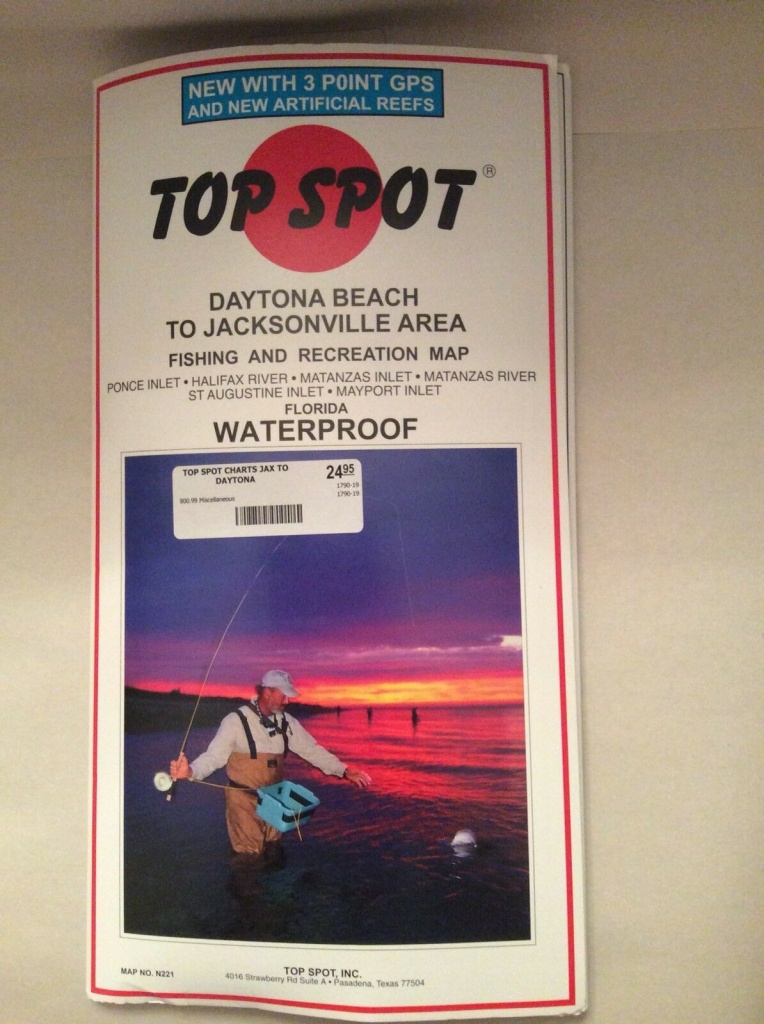 Top Spot N221 Map- Daytona Jacksonvil Ponce Inlet Mayport For Sale - Top Spot Maps Texas
