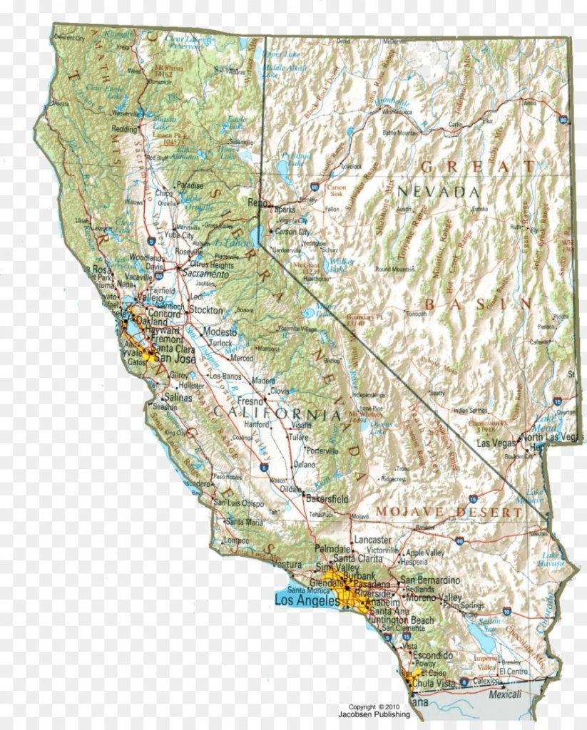 Topographical Map Of California | D1Softball - Baja California Topographic Maps