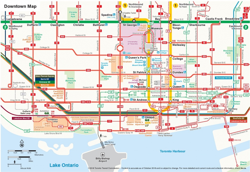 Toronto Maps | Canada | Maps Of Toronto - Printable Map Of Toronto