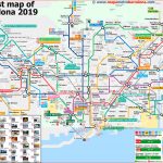 Tourist Map Of Barcelona, 49 Important Places For Tourists.   Barcelona Tourist Map Printable
