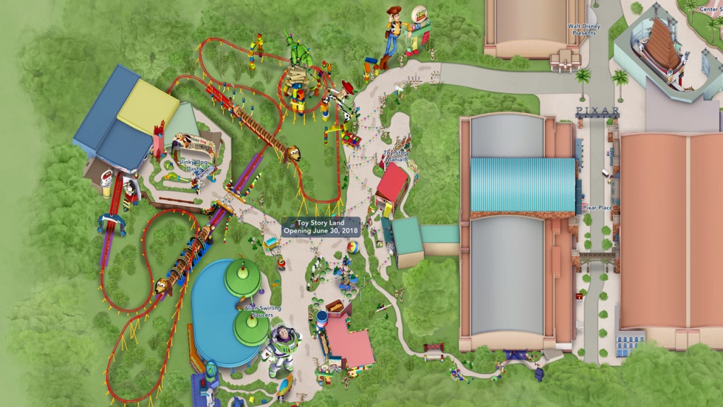 Toy Story Land Digital Maps Debut Online | Disney Parks Blog - Disney Parks Florida Map