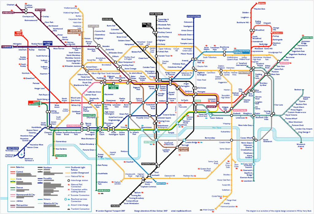 London Underground Map London Underground Map Printable A4 Images and