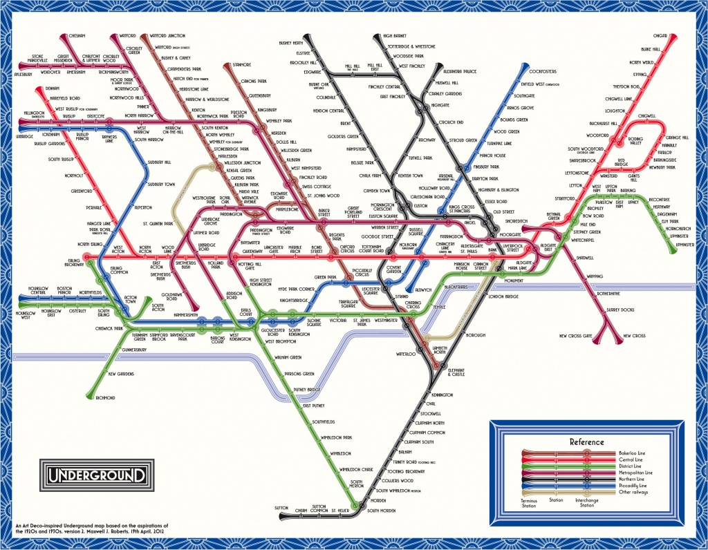 Tube Map Central Web Shop: Print-On-Demand Posters, London - Printable London Underground Map