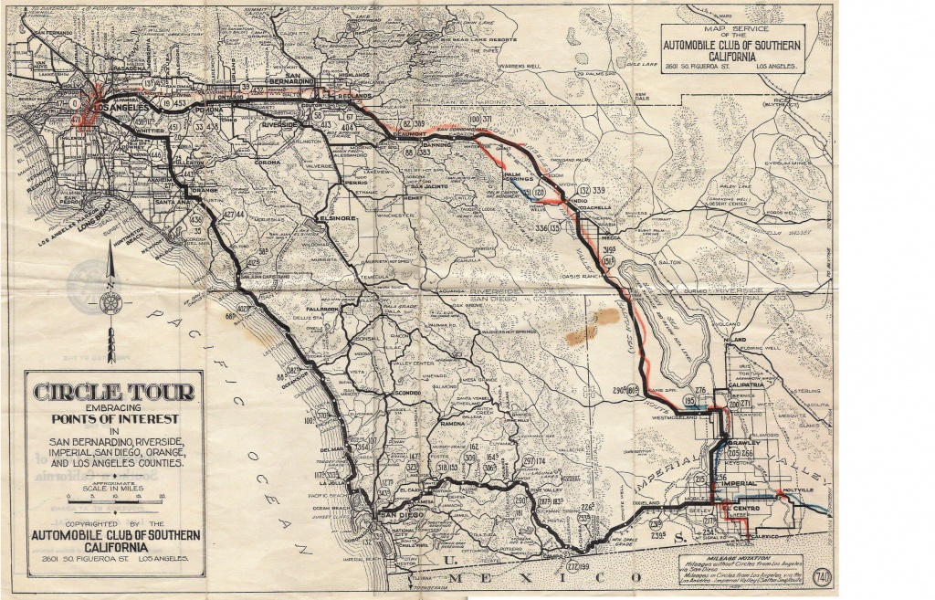 U.s. 395 - San Diego Original &amp;amp; Final Routes - Route 395 California Map