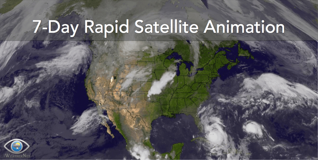 U.s. Long 7-Day Satellite Loop – Iweathernet - Texas Satellite Weather Map